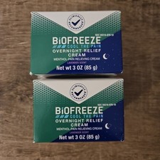 Biofreeze Overnight Pain Relief Cream Lavander Scent 3oz X2 Exp 2027 