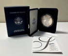 2006-W Proof $1 American Silver Eagle Box, OGP & COA-TONED!