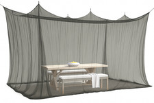 ELEGANCIO Moskitonetz M&uuml;ckennetz 300x500x250cm 220 Mesh Fliegennetz 5m schwarz