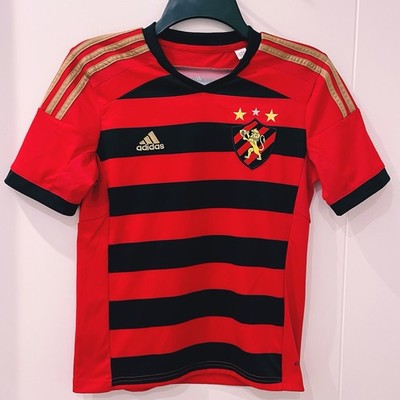 Sport Club Do Recife Brazil 2014 Adidas Soccer Futbol Jersey Youth Medium Red