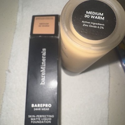Bare Minerals Barepro Skin Perfecting Matte Liquid Foundation 30ml Med 30 Warm