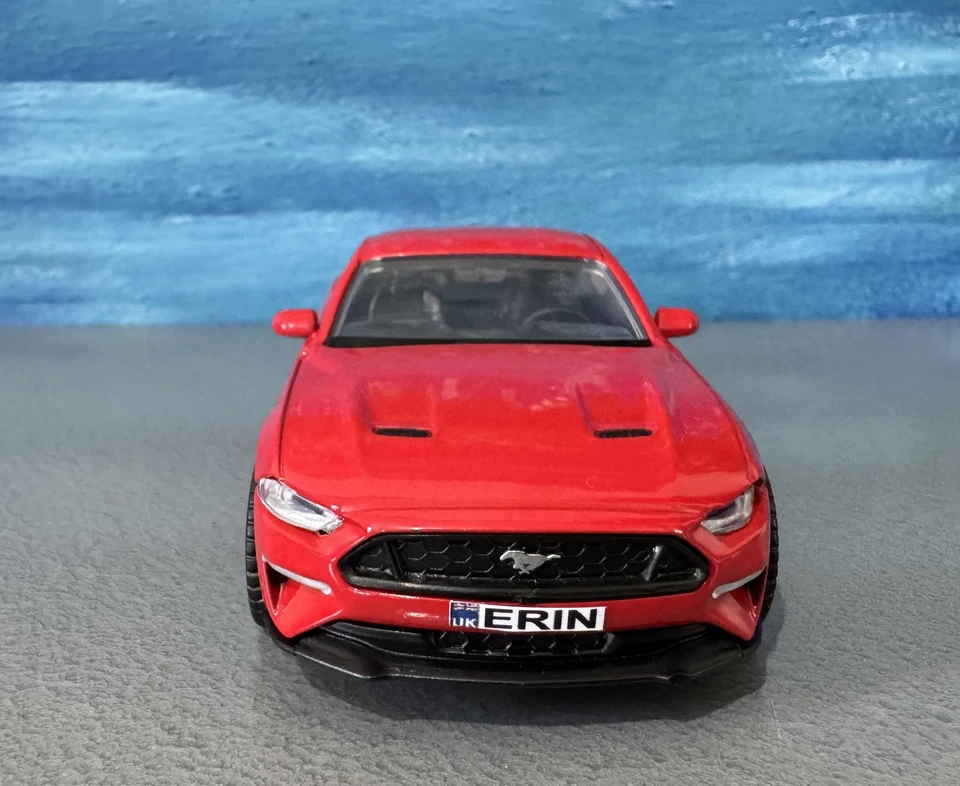 Ford Mustang GT 2018 1:32 Red Diecast Model Car – Custom Name Plate gift boxed - Image 3 of 4
