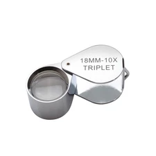 ELP-750.03 - TRIPLET DIA LOUPE SILVER COLOR 10X