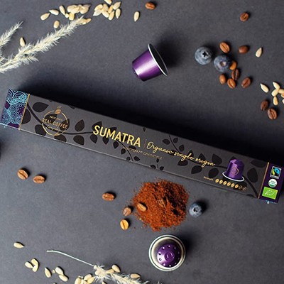 Real Coffee Great Taste Every Day-Sumatra  Organic Italian Espresso for Nespr...