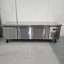 Counter Fridge Triple 3 Door 194L Stainless Kitchen Commercial Catering Chill...