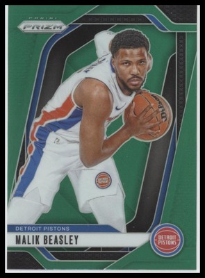 2024-25 Panini Prizm #211 Malik Beasley Prizms Green