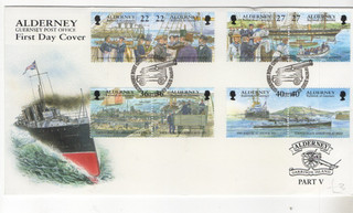 2001 ALDERNEY GARRISON ISLAND PART V FDC FROM COLLECTION H51