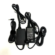 LOT OF 2- Genuine HP Laptop Charger Blue Tip AC Adapters 19.5V 3.3A 65W