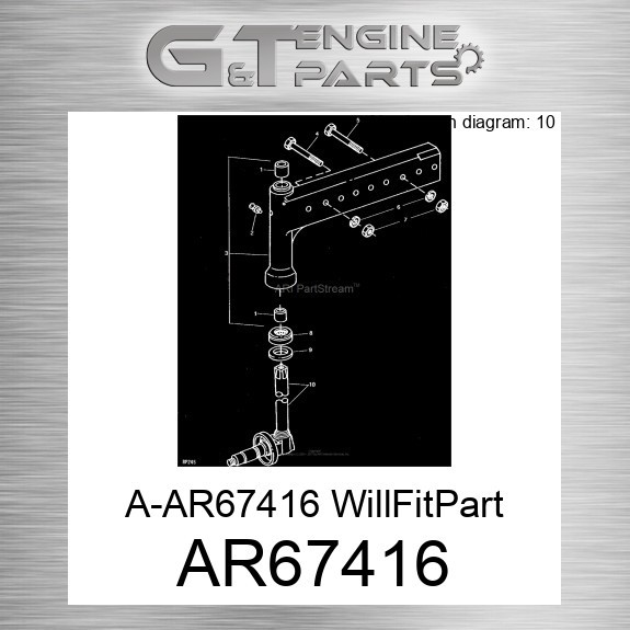 AR67416 A-AR67416 WILLFITPART fits JOHN DEERE (Surplus Open Box)