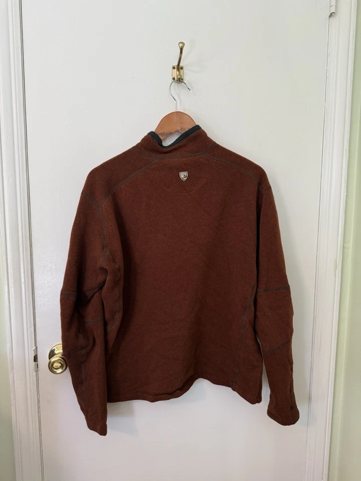 Suéter KÜHL Revel Para Hombre 1/4 Cremallera Hecho de KASHMIRA Performance Polar XL Foto 2 de 4