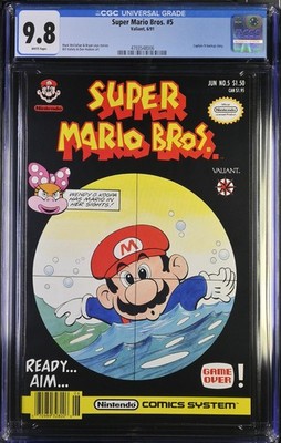 SUPER MARIO BROS #5 CGC 9.8 White Pages *Rare! 1 of 2* Valiant 1991