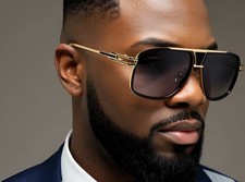 Statement Men Sunglasses Bold Modern Edge Featuring Squared Oversized Aviator