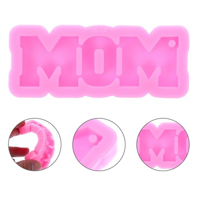 2pcs Silikonschlüsselkette Formen DIY -Epoxidform DIY Muttertag Schlüsselring