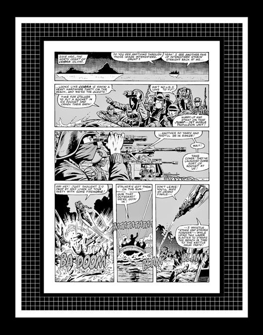 Herb Trimpe G.I. Joe #1 Rare Production Art Pg 13 Monotone