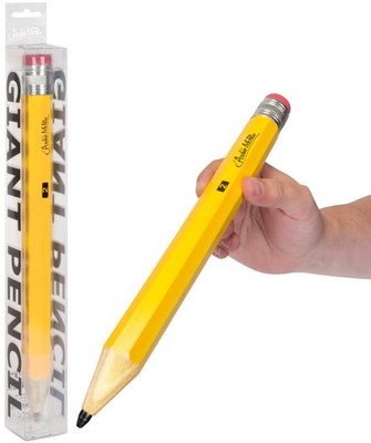 Giant 15'' Wooden Pencil -  Real Working Huge Wood Pencil Gag ~ Archie McPhee