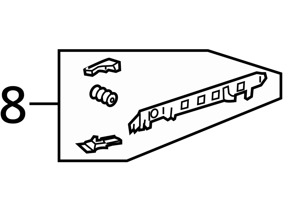 GM SUPPORT ASM SUN RF HSG FRT 12536826 NOVO OEM 12536826 - Imagem 3 de 3