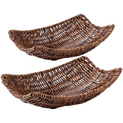  2pcs Dessert Aufbewahrungskorb Mehrzweck Nachmittagstee Snack Tablett