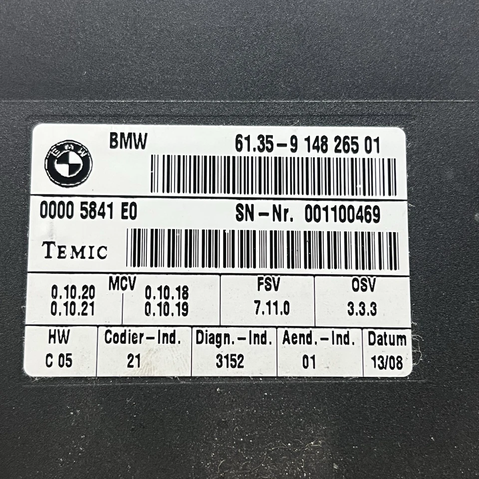 Módulo de control de asiento delantero derecho BMW 335i 2006-2012 ordenador 61359148265-01 Foto 4 de 4