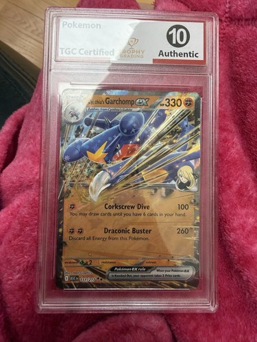 Cynthia's Garchomp ex 111/217 Double Rare ME: Ascended Heroes Pokemon Graded 10