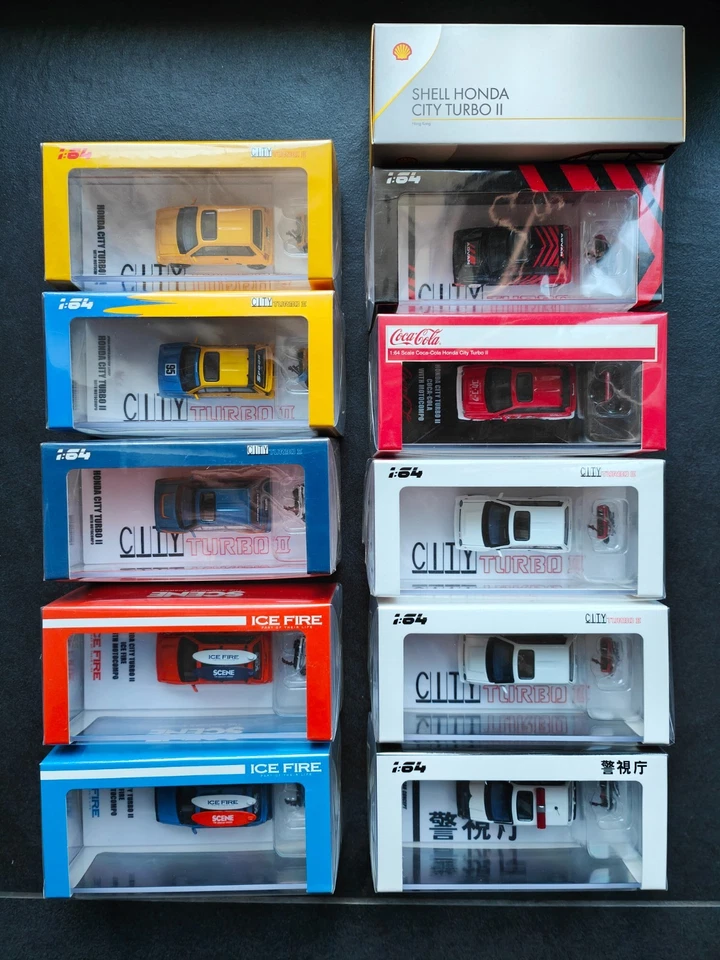 Inno64 Honda City Turbo II w/ Motocompo (11 Models) COMPLETE COLLECTION - Immagine 2 di 4