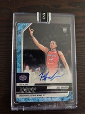 Kiki Iriafen 2025-26 Panini Instant WNBA #184 Water Parallel Auto /10 Rookie