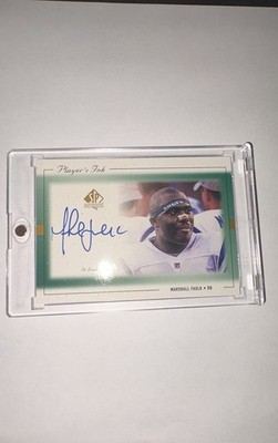 1999 SP Authentic - Player's Ink Marshall Faulk #MF-A (AU)