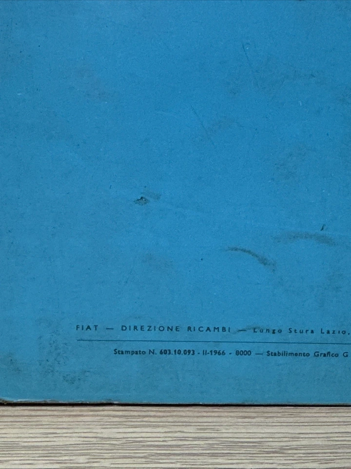 Fiat 1100r Catalogo Ricambi 1966 Prima Edizione - Immagine 3 di 4
