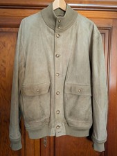 Valstar Milano Valstarino veste blouson cuir beige taille 54 col montant boutons