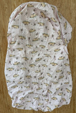 Classic Pooh Fitted Crib Sheet Pink Pooh  Piglet Baby Girl