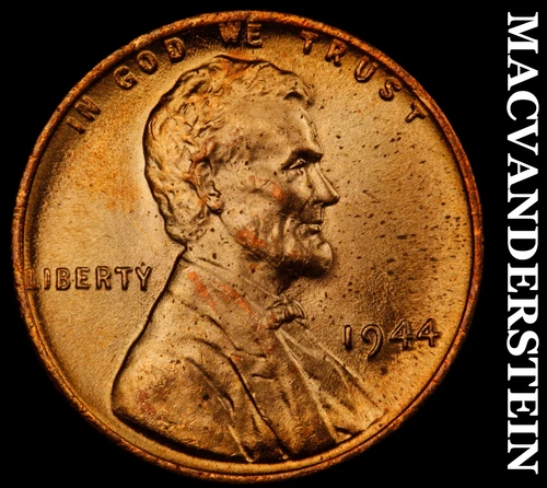 1944 Lincoln Wheat Cent- Red Choice Gem Brilliant Uncirculated+++++ #i7782