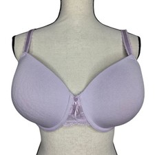 Wacoal 36DD Bra Side Smoother Underwire Padded Lavender Purple 853223