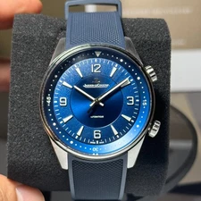 Jaeger LeCoultre Polaris Blue Dial with 2 Original Straps Complete Set Warranty