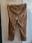 J. Crew Brown Leopard Print Leggings with Pink Spots Size Large — photo 4