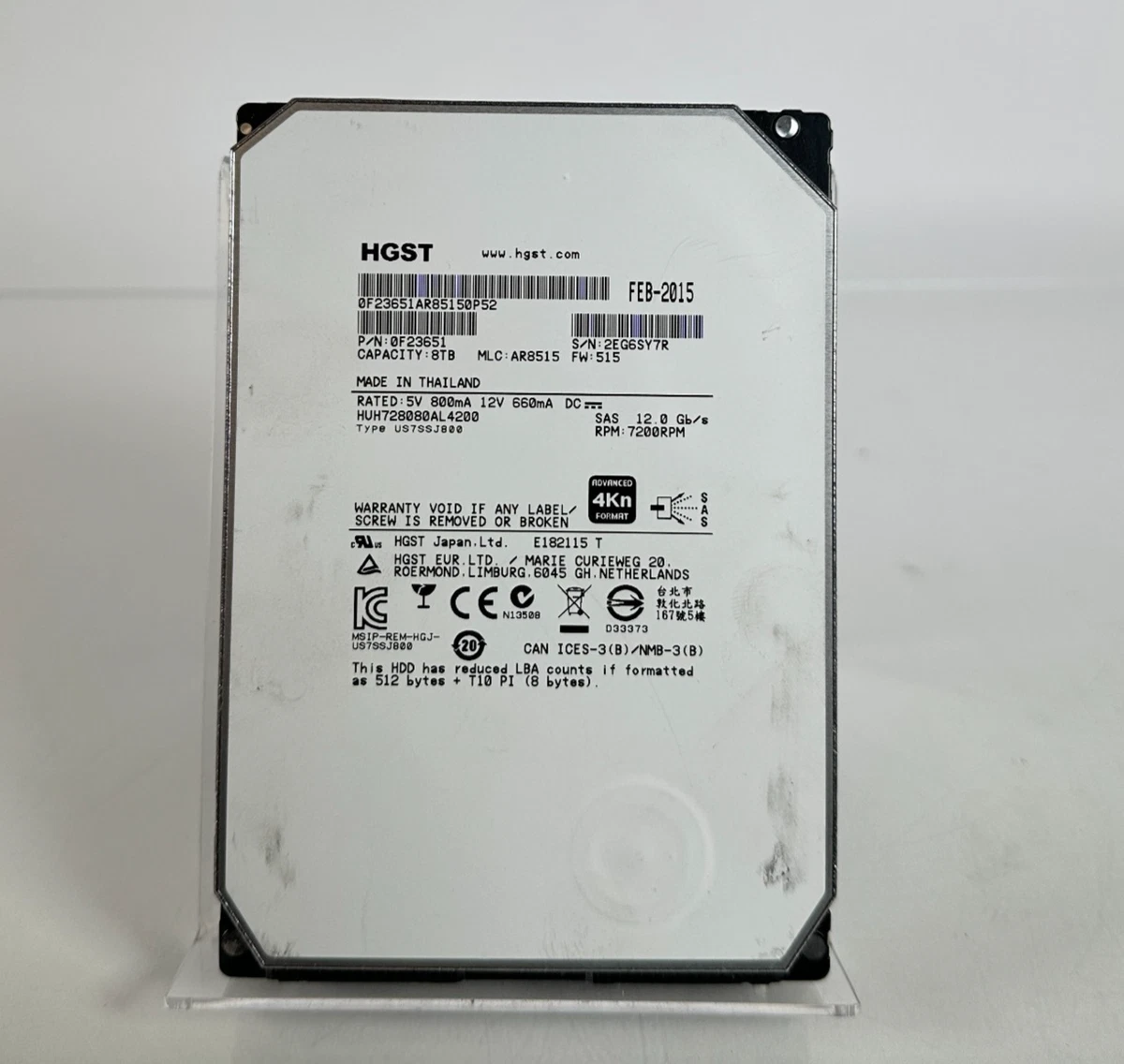 HGST 8TB Computer Internal Hard Disk Drives for sale | eBay