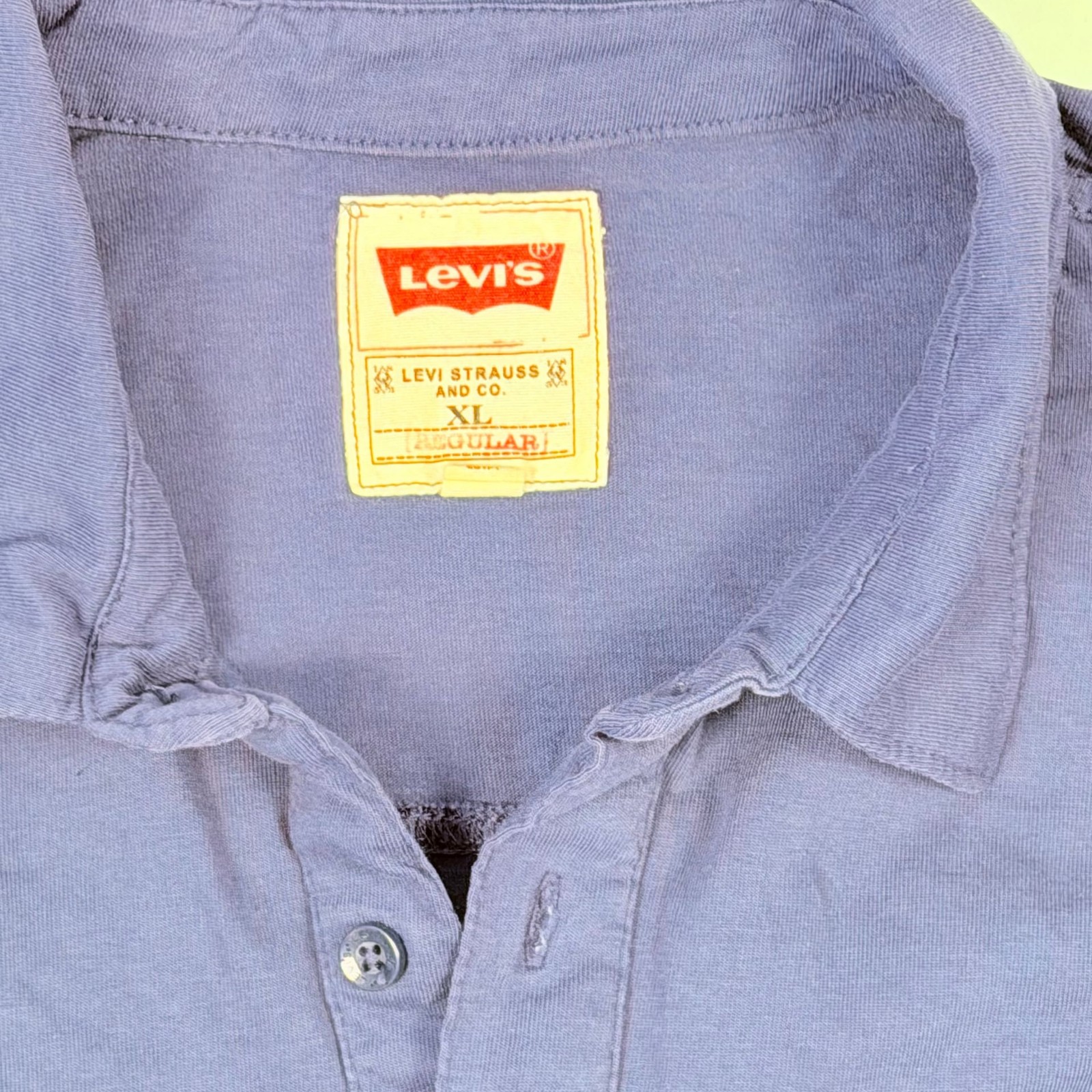 Levis Shirt Men's XXL Black Collared Henley Cotton Pockets Casual Pullover 2XL thumbnail 2