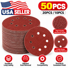 5inch Sanding Discs 40-3000 Grit Hook Loop Sandpaper 8-hole Orbital Sander Paper