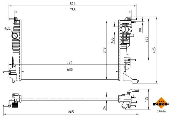 Nrf Kühler, Motorkühlung 53963A Für Renault - Bild 5