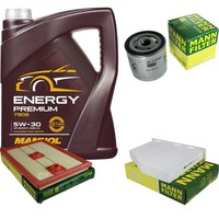Inspektionspaket 5L Mannol Energy Premium 5W-30 FüR Audi Q3 1.4 TSI VW Caddy IV