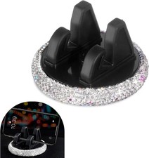 Bling Rhinestone Car Phone Holder 360 Degree Adjustable 3.15" x 1.77" Self