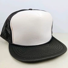 Vintage NISSIN NOS Dead Stock Blank Mesh Trucker Hat Snapback Dad Cap