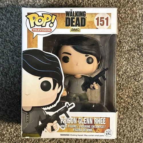 2014 Funko Pop! The Walking Dead Prison Glenn Rhee #151 Figure NEW DAMAGED BOX