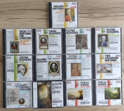 ''Edition Carl Philipp Emanuel Bach'' Vol. 1-14 Capriccio 14 CD Box Set, 1988