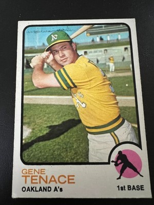 1973 Topps Gene Tenace #524 (WRITING ON BACK)