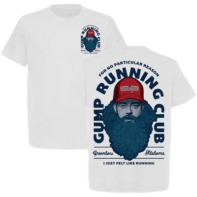 Gump Running Club ''I Just Felt Like Running'' T-Shirt Vintage Retro Meme