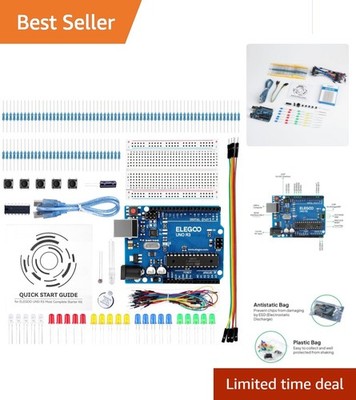 Ultimate UNO R3 Starter Kit with Tutorial: Perfect for Arduino Newbies