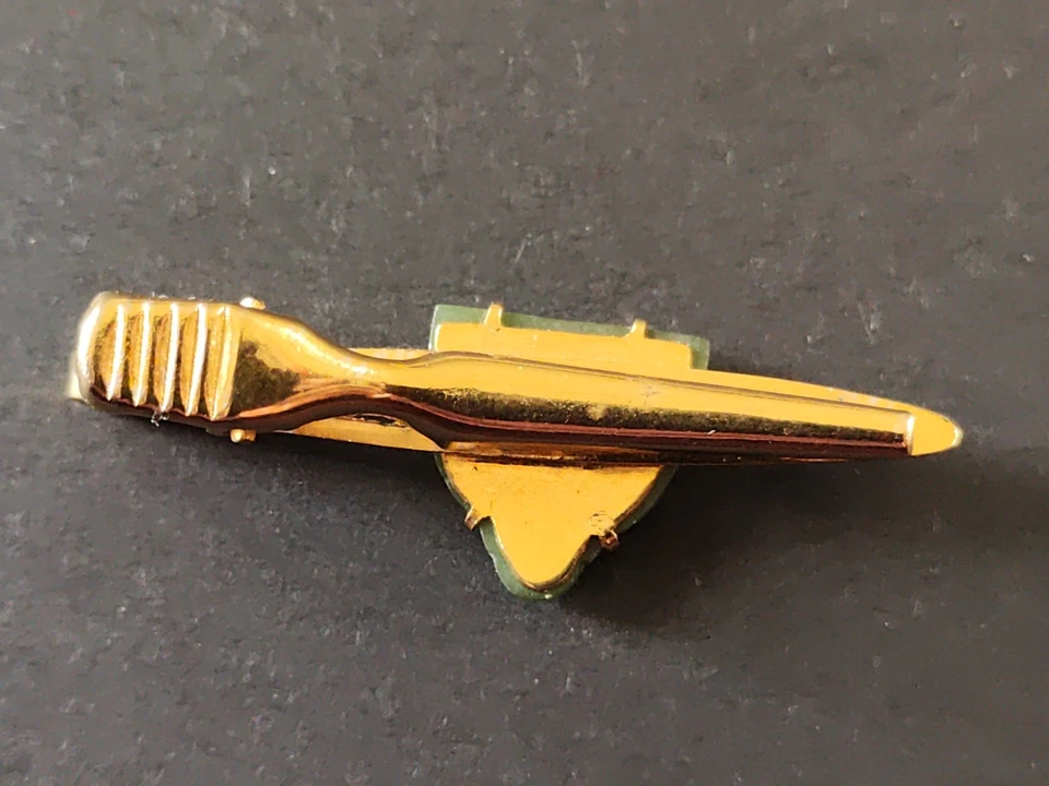 Juego de puntas vintage tono dorado jade Buda corbata clip Foto 4 de 4