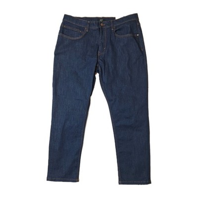 Alfani Mens Straight Leg Jeans 36x30 NWT Dark Blue Stretch Denim