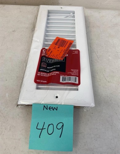 Everbilt  12 in. x 4 in. Steel Return Air Grille in White - Bild 2 von 2