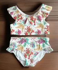 Janie Jack Girls Swim 2 Piece Bikini Flower Blossom,Multicolor 10, Kid