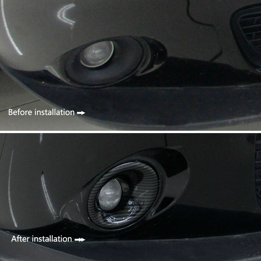 GZYF 2pcs Front Fog Light Covers Lamp molding Trim Exterior